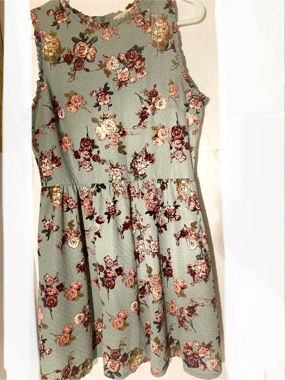 Rewind Floral Mini Dress in Turquoise